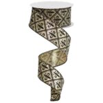 1.5" Fleur De Lis Ribbon - 10 yards