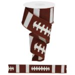 2.5" Football Wired Ribbon