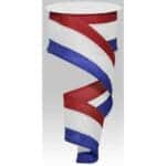 2.5" Red White Blue Stripe Ribbon