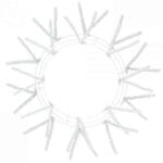 15” White Wire Wreath Frame