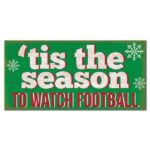 Christmas Football Sign