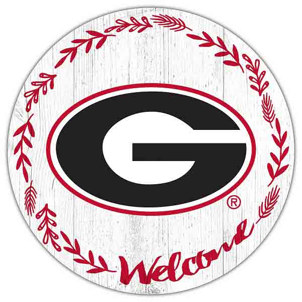 Georgia Bulldogs 12 Welcome Circle Sign