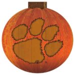 Clemson Pumpkin Sign