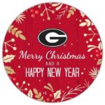 Georgia Bulldogs Merry Christmas Sign