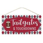 Crimson Tailgates Touchdowns Sign