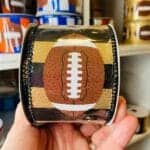 2.5" Gold Black Stripe Football
  Ribbon - 10 yards