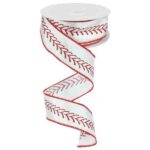 1.5 inch Baseball Stitch Ribbon