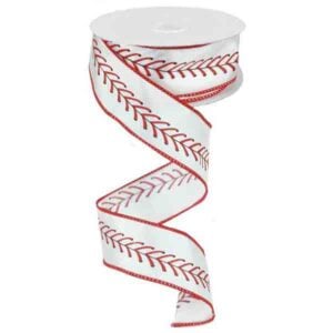 1.5" Baseball Stitch Ribbon - 10
yards
