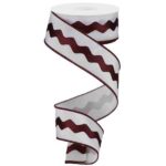 Maroon Ric Rac Ribbon