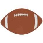 Football Painted Wood Cutout