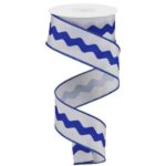1.5" Blue Ric Rac Ribbon - 10 yards