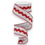1.5" Red Ric Rac Ribbon - 10 yards