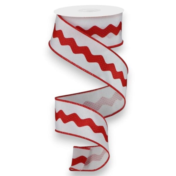 1.5" Red Ric Rac Ribbon - 10 yards