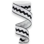 1.5" Black Ric Rac Ribbon - 10 yards