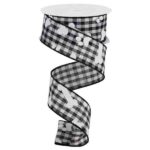 1.5 inch Gingham Dog Ribbon