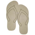 Flip Flops Wood Cutout Shape