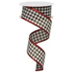 1.5”x10yds Houndstooth Ribbon