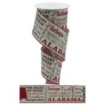 2.5”x10yds Alabama Ribbon