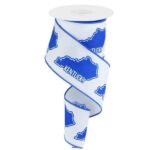 2.5”x10yds Kentucky Wildcats Ribbon