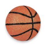 Basketball Ornament - 3D Glitter