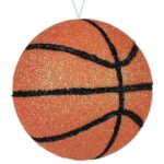 Glitter Basketball Ornament