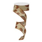 1.5" Vintage Basketball Ribbon