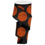 Black Basketball Ribbon