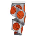 Silver Basketball Ribbon