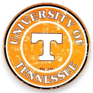 Tennessee Vols Round Metal Sign