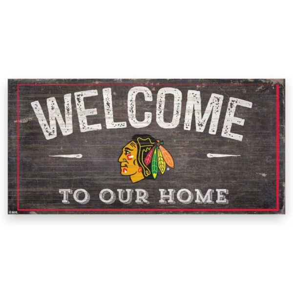 Chicago Blackhawks Welcome Sign