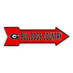Georgia Bulldog Arrow Sign