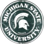 Michigan State Metal Sign