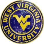 WVU Round Sign