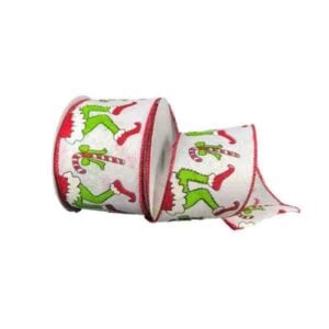 2.5" Green Monster Ribbon - 10 yards