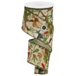 2.5 inch Cream Hunting Ribbon