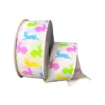 1.5" Pastel Easter Bunny Ribbon