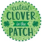 12" St Patricks Day Clover Round Sign