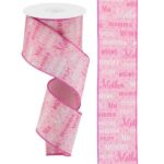 2.5" Pink Mom Ribbon