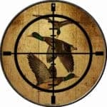 8" Duck Hunter Round Sign