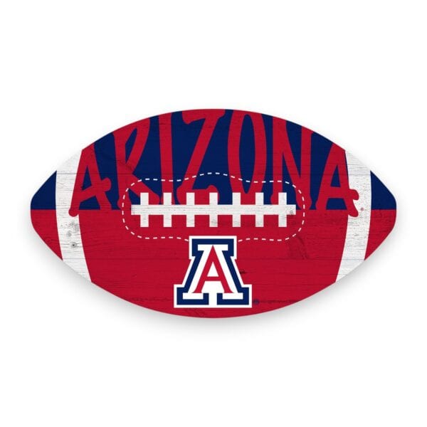 Arizona Wildcats Color Football Sign