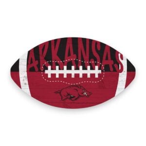 Arkansas Razorback Color Football Sign