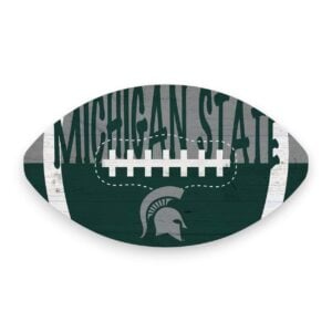 Michigan State Color Football Sign