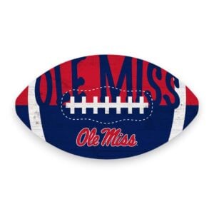 Ole Miss Color Football Sign