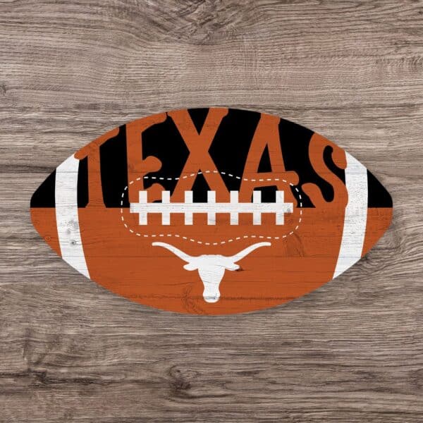 Texas Longhorns Color Football Sign