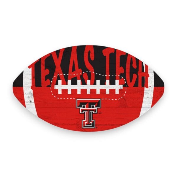 Texas Tech Color Football Sign