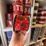 2.5" Red Black Paw Print Dot Ribbon
  - 10 yards