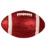 Red White Football Ornament