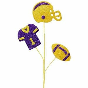 Purple Yellow Football Pick