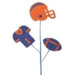 24" Blue Orange Football Pick