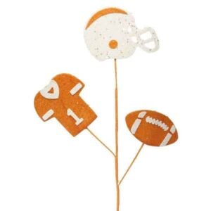 Orange White Football Pick